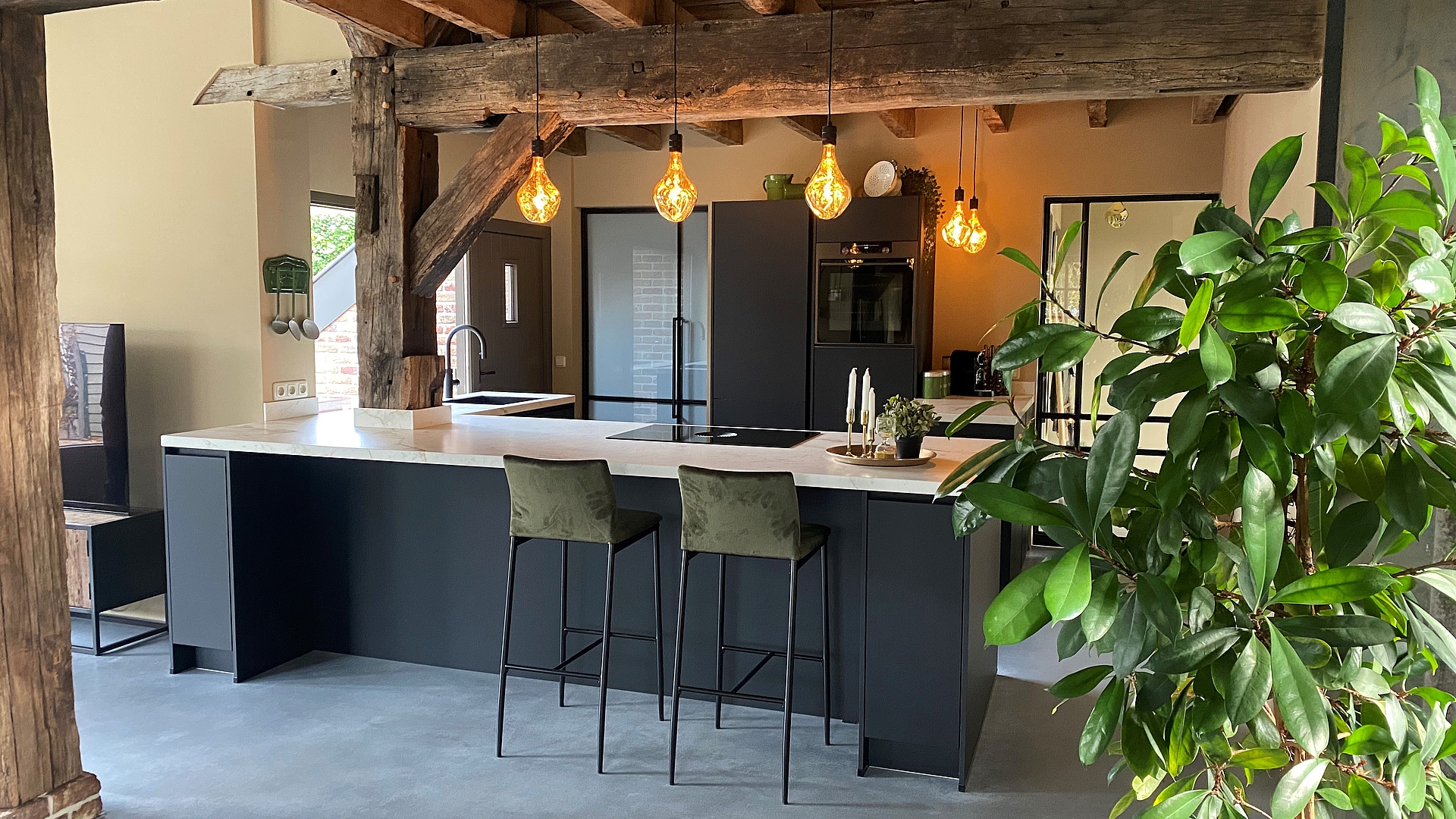 A modern kitchen in an old farmhouse, BORA