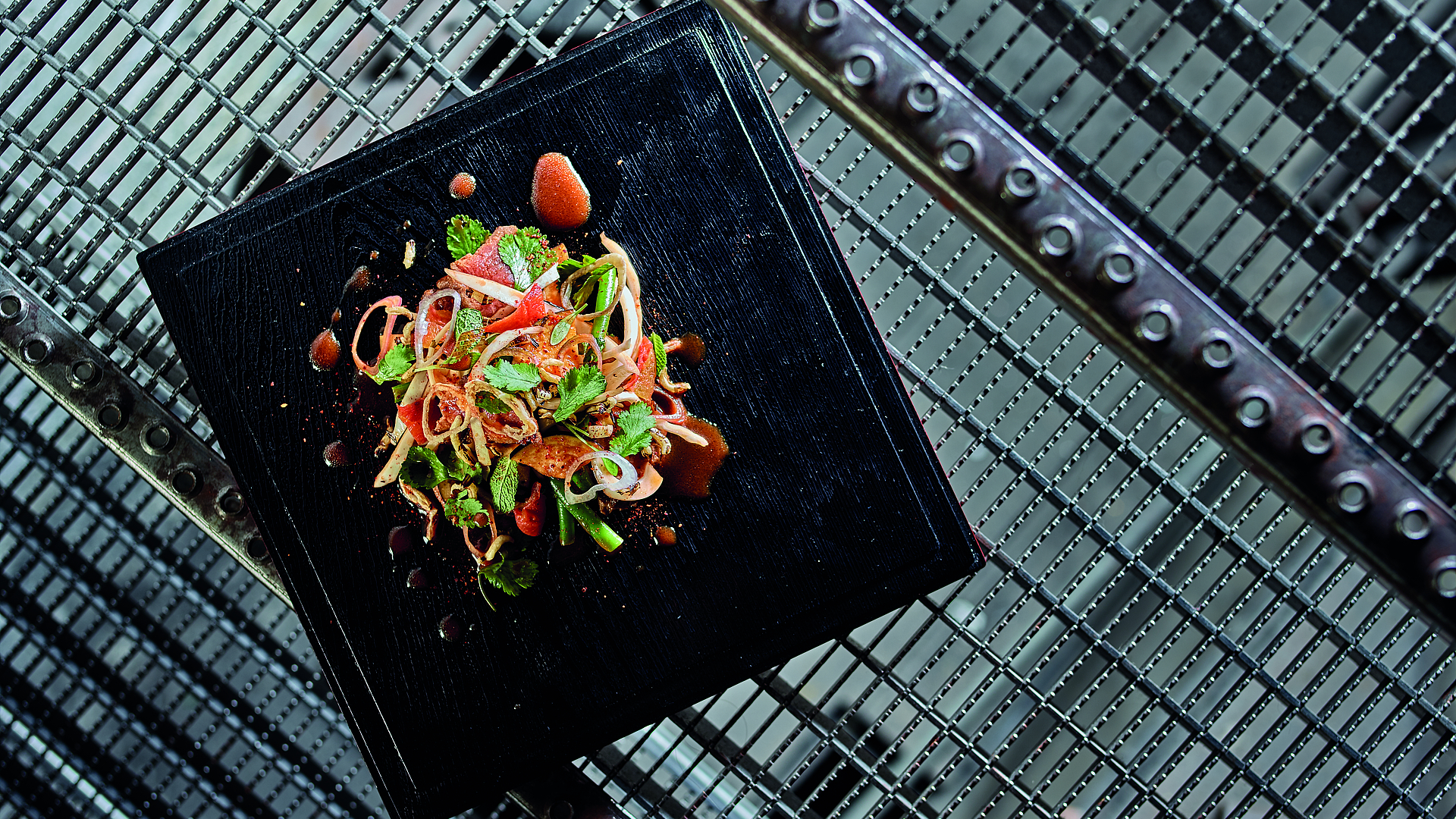 Thai beef salad with mint and coriander