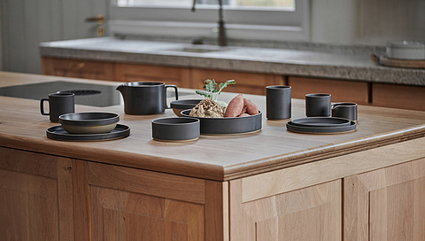 Achieve a natural look with genuine wood worktops