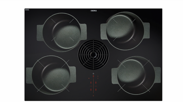 PURE - Table de cuisson induction avec dispositif aspirant (évacuation  d'air)