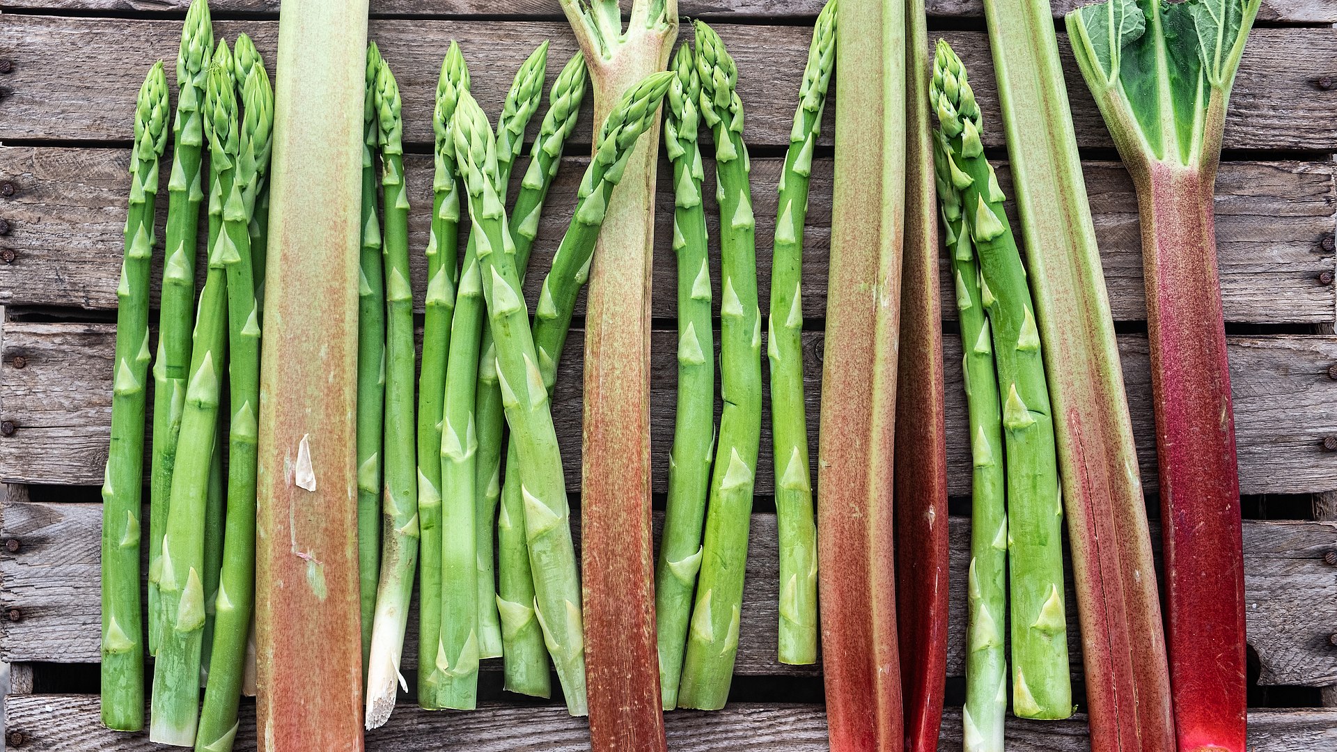 Asparagi e rabarbaro - creatività stagionale