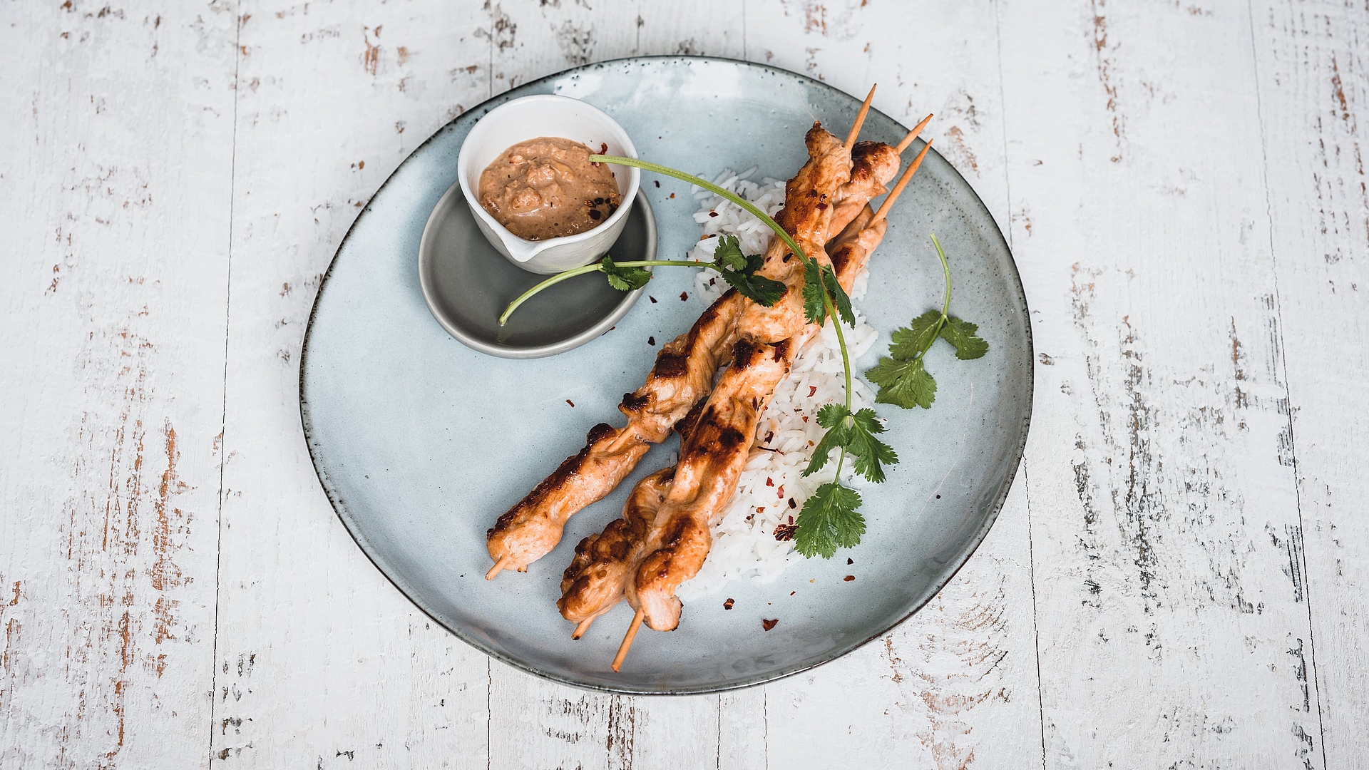 Hollandse Kip Saté (corn-fed chicken satay)