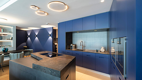 Ein Küchentraum in Blau 