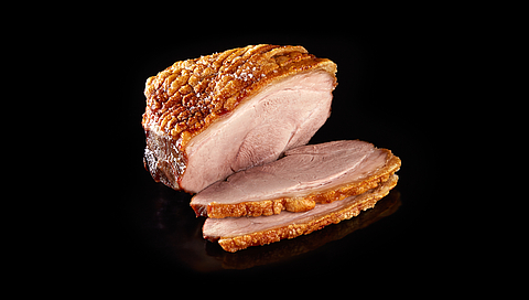 Roast pork with crackling 