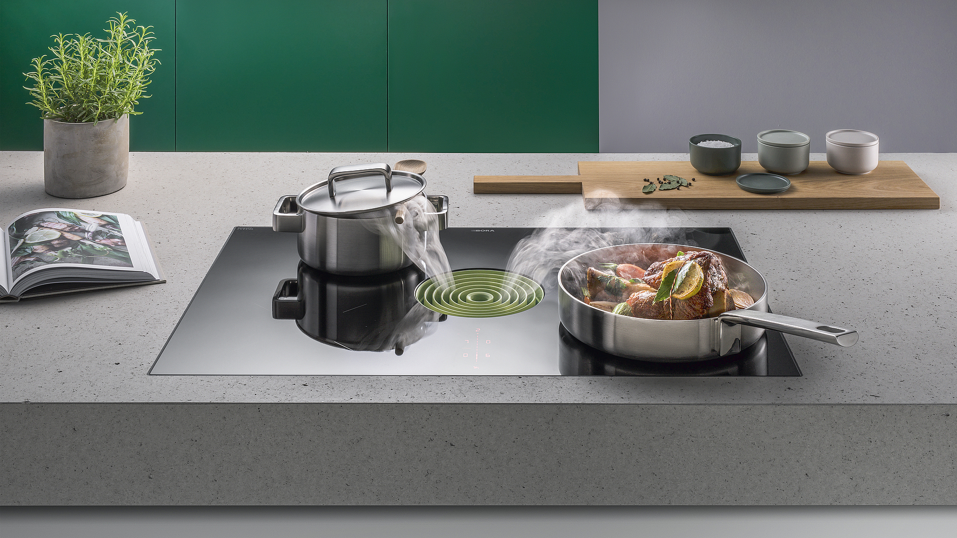 BORA: cooktop extractor systems for the heart of the kitchen