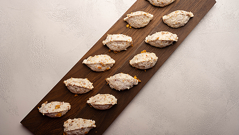 Macarons fruités mangue et papaye pour Noël 