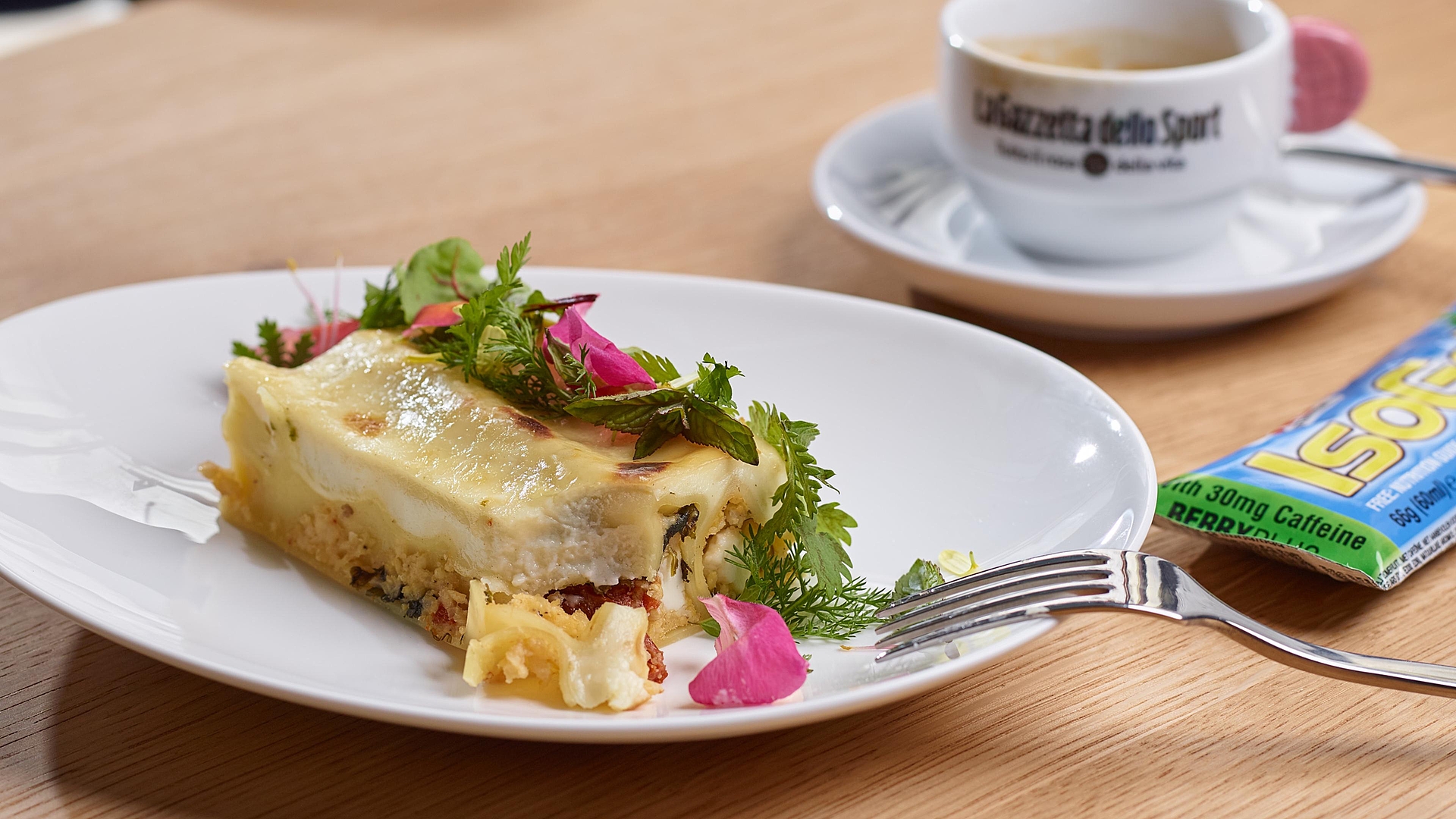 Canelones de mijo con espinacas y feta