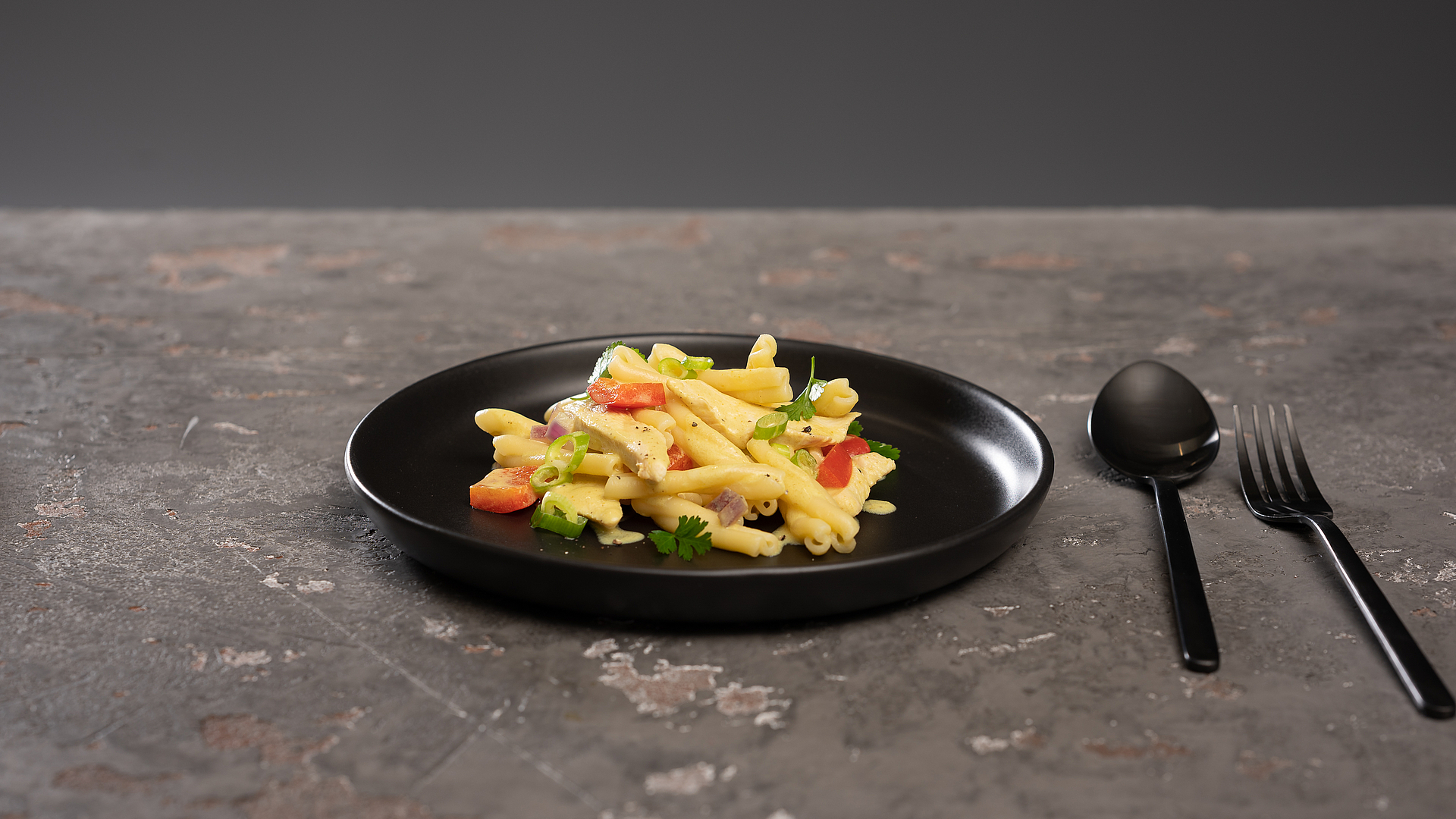 Coconut chicken with casarecce Coconut chicken with casarecce