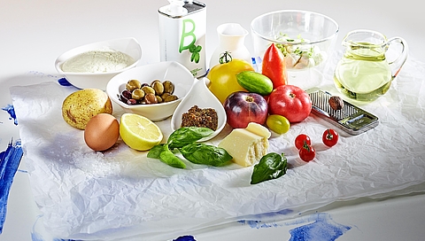 Ingredients for Lafers' tomatoes with baked Burrata