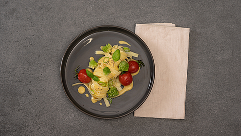 Tagliatelle with Romanesco broccoli