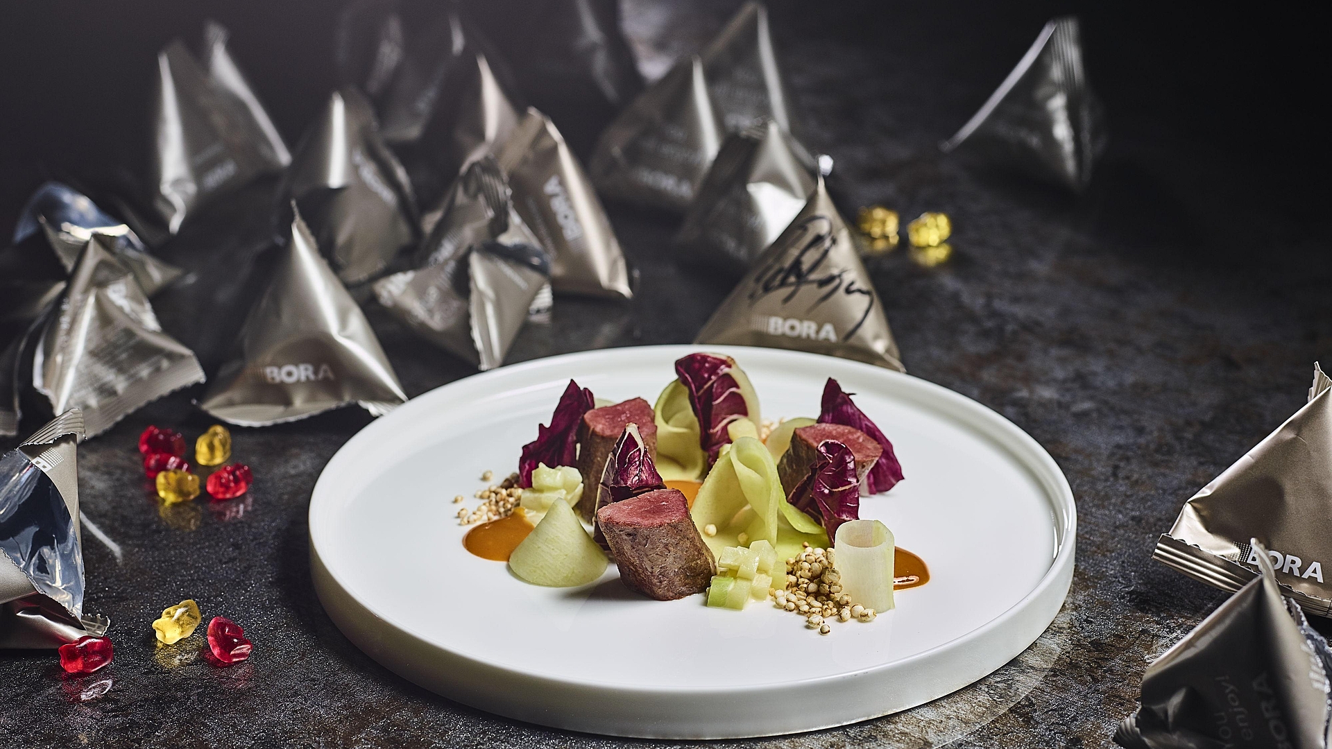 Venison fillet with kohlrabi and sea buckthorn