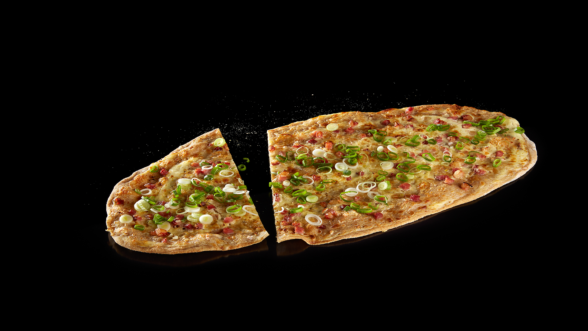 Tarte flambée di farro Tarte flambée di farro