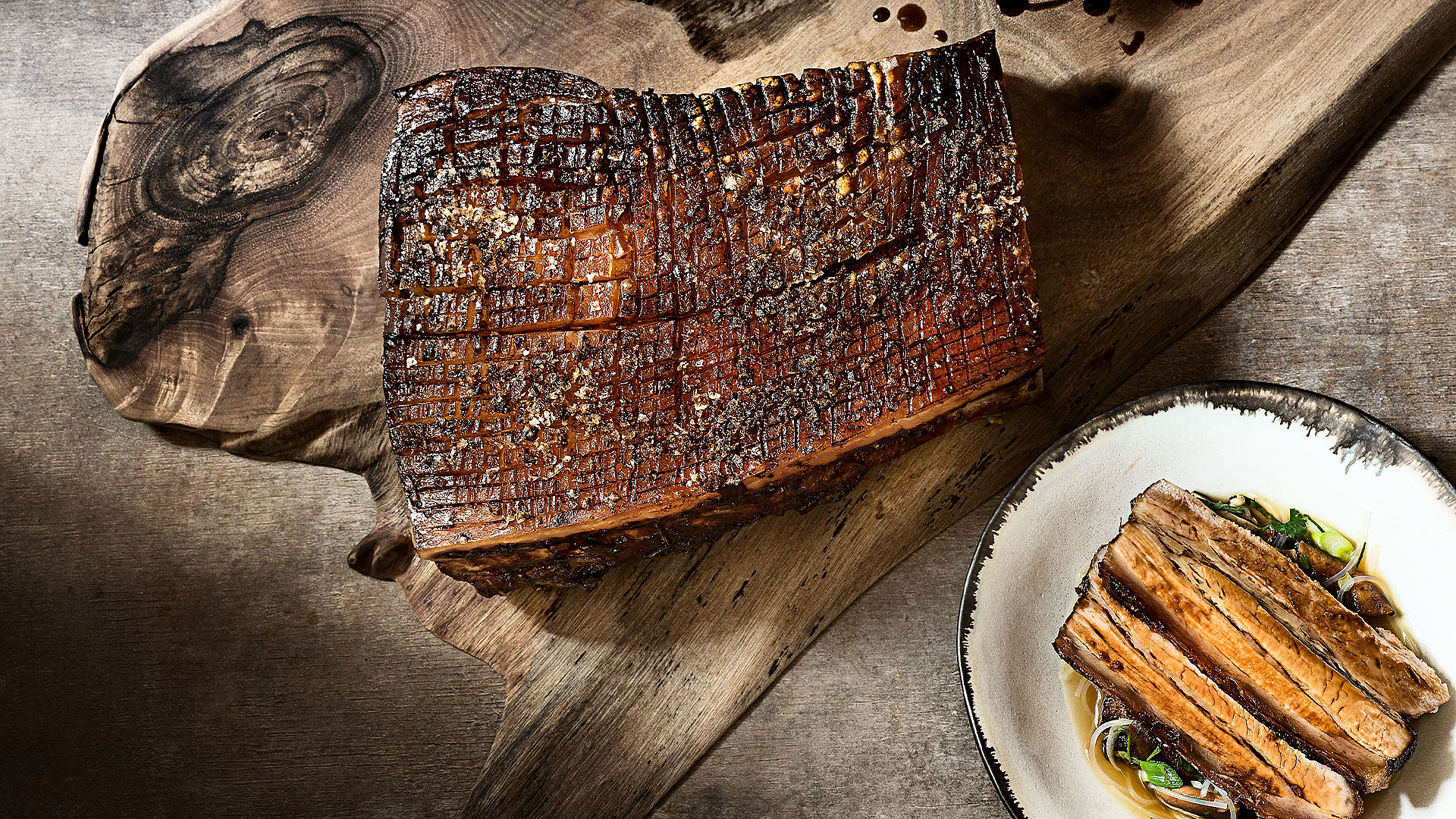 Poitrine de porc grillée à l’asiatique