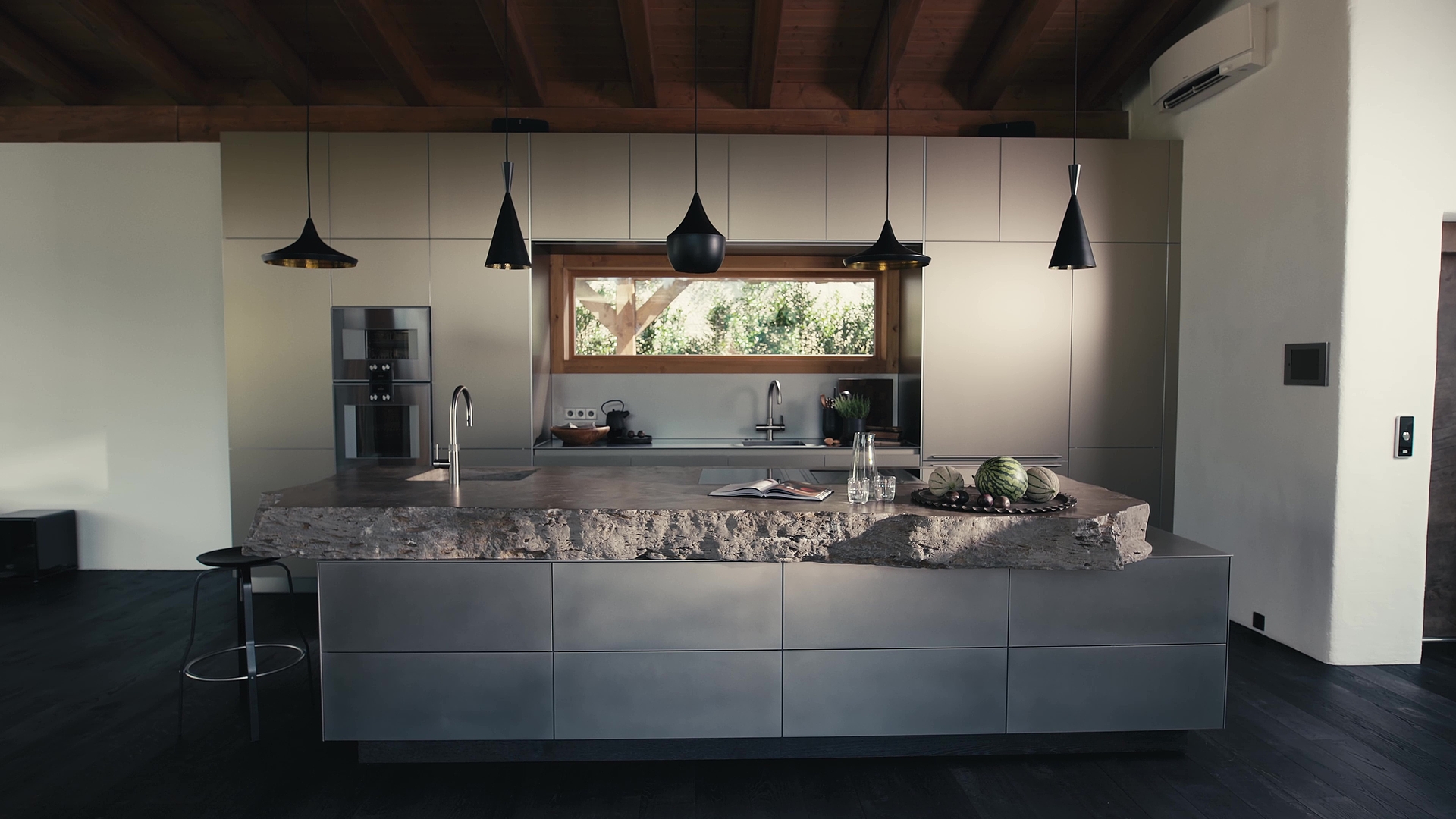 A natural stone monolith with an Alpine twist A natural stone monolith with an Alpine twist