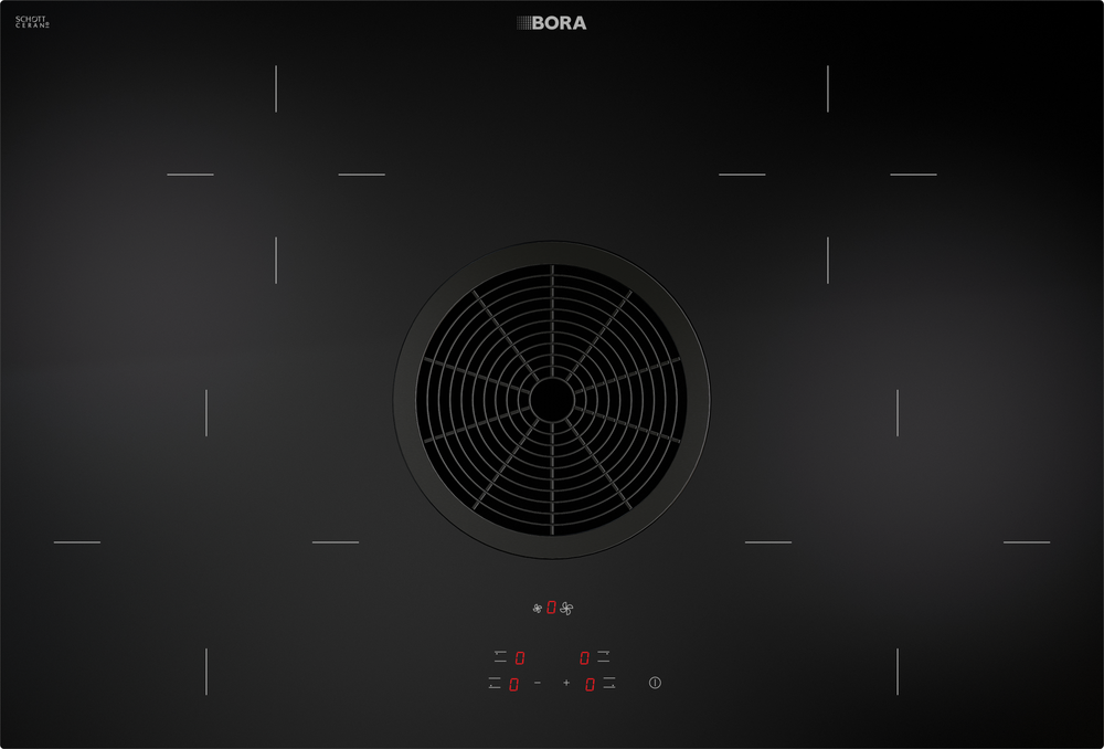 BORA Basic: Placa de cocción y extractor de superficie como sistema  compacto para cualquier cocina